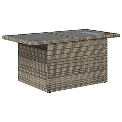 Avis vidaXL Salon de jardin 5 pcs avec coussins gris résine tressée