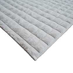 Avis Thedecofactory DAMES - Tapis à relief damier extra-doux blanc 160x230