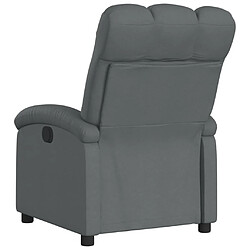 Maison Chic Fauteuil inclinable,Fauteuil luxe de relaxation Gris foncé Tissu -MN16195 pas cher