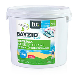 Hoefer Chemie 20 Kg Bayzid® Galets de chlore lent (200g) (4 x 5 kg) 