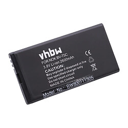 vhbw Li-Ion Batterie 2600mAh (3.8V) pour téléphone portable Smartphone Microsoft / Nokia Lumia 640 comme BV-T5C.