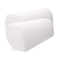 Ensemble de 2 housses d'accoudoir de canapé en flanelle imperméable pour meubles couverture d'accoudoir de meubles