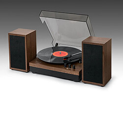 Acheter Platine vinyle stéréo 3 vitesses 33/45/78t avec bluetooth effet bois - MT-108BT - MUSE