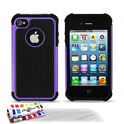 Muzzano Coque + 3 Films APPLE IPHONE 4S ""La Sport Case"" Premium Violet