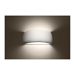 Avis Luminaire Center Applique murale Pontius Up Céramique blanc 1 ampoule 13,5cm