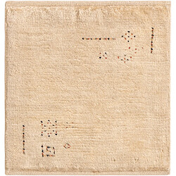 Vidal Tapis de laine 50x45 beige Gabbeh