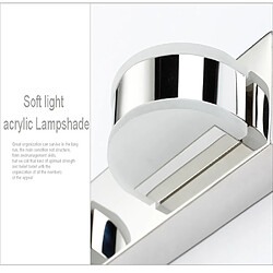 Acheter Universal Lumière miroir 16W LED en acier inoxydable lumière miroir chambre commode toilettes salle de bains applique (lampe thermique)