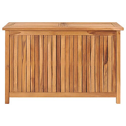 Helloshop26 Coffre boîte meuble de jardin rangement 90 x 50 x 58 cm bois de teck solide 02_0013054