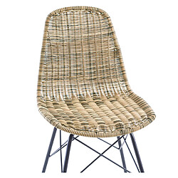 Acheter Rendez Vous Deco Chaise Tiptur en résine tressée naturelle (lot de 2)