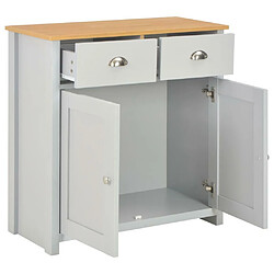 Avis Helloshop26 Buffet bahut armoire console meuble de rangement gris 79 cm 4402263