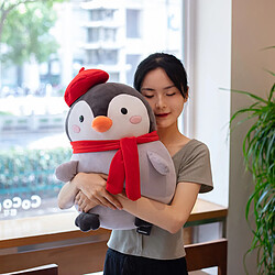 Universal Peluche pingouin kawaii 50cm peluche pingouin avec bonnet jouet bébé compagnon oreiller douceur animal poupée enfant fille cadeau d'anniversaire | peluche animaux pas cher