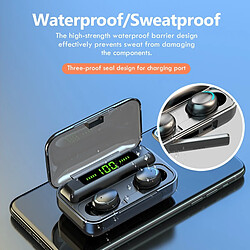 Acheter GUPBOO DODOCASE F9 TWS Écouteurs Bluetooth 5.0 Casque stéréo de sport sans fil 9D pour le chargement de smartphone