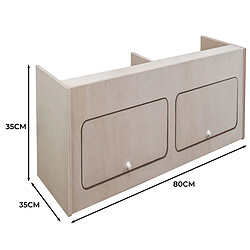 Monstershop Armoire de Rangement MDF pour Camping-Car – 80cm x 35cm x 35cm pas cher