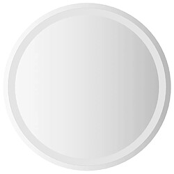 vidaXL Miroir de salle de bain à LED 60 cm rond