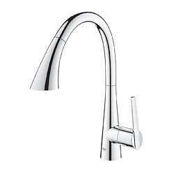 GROHE Mitigeur cuisine Zedra 3 jets Bec haut chrome douchette extractible