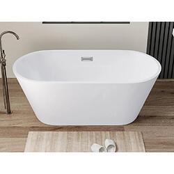 Vente-Unique Baignoire îlot design - 201 L - 150 x 70 x 58 cm - Blanche - TWIGGY