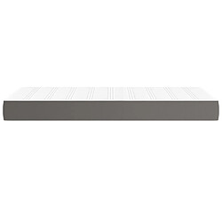 Avis vidaXL Matelas de lit à ressorts ensachés Gris 90x190x20 cm Similicuir