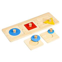 Educo Puzzle en Bois - Puzzle la forme - jeu Montessori 