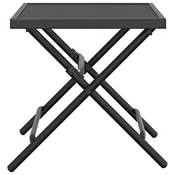 Avis vidaXL Table de jardin pliable anthracite 38x38x38 cm Treillis d'acier