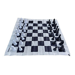 ALLDORO Échecs XXL | Jeu d'échecs version XXL - Terrain de jeu : 158 x 158 cm - Sac de rangement pratique - A partir de 3 ans