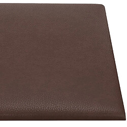 Acheter vidaXL Panneaux muraux 12 pcs Marron 30x30 cm Similicuir 1,08 m²