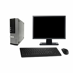 Lot PC Dell 7010 SFF Core I5 2400 3.1GHz 8Go Disque 500Go Wifi W7 + Ecran 22" - Occasion