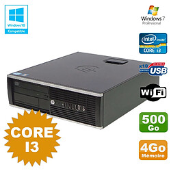 PC HP Compaq 6200 Pro SFF Core i3 3.1GHz 4Go Disque 500Go DVD WIFI W7 Pro - Occasion