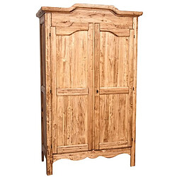 Biscottini Armoire Rustique En Bois Massif De Tille