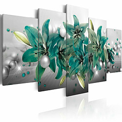 Paris Prix Tableau Imprimé Turquoise Bouquet 100 x 200 cm