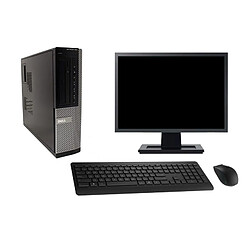 PC Dell 990 DT Ecran 22" Intel Core i5-2400 RAM 32Go SSD 480Go Windows 10 Wifi · Occasion 