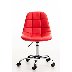 Non Chaise de bureau en simili cuir Emil pas cher