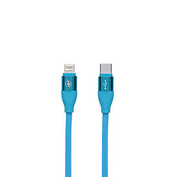 Uknow Câble de Données/Recharge avec USB Contact LIGHTING Type C Bleu (1,5 m) 