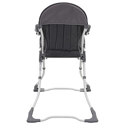 Acheter vidaXL Chaise haute pour bébé Gris et blanc