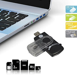 Lecteur USB Universel 14 En 1 Pour Carte SIM Et SD 