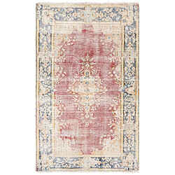 Vidal Tapis de laine 146x90 rouge Vintage Royal