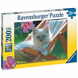 Ludendo Puzzle 200 pièces XXL Chaton blanc