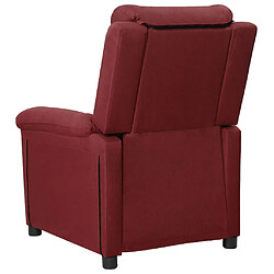 Acheter vidaXL Fauteuil inclinable électrique Rouge bordeaux Tissu