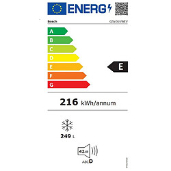 Congélateur armoire 60cm 237l statique - gsv36vwev - BOSCH