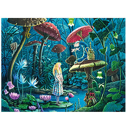 Puzzles Michele Wilson Puzzle en bois Fait Main 100 pièces : Alice au Pays des Merveilles