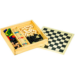 Wdk Partner Coffret de jeux 5 en1 bois