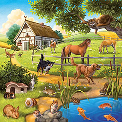 Ravensburger - 09265 - Puzzle Classique - Animaux Sauvages du Zoo / Domestiques - 3X49 Pièces