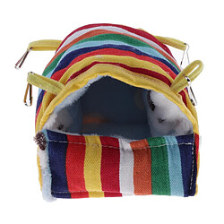 Maison de petit animal de compagnie Hamster Cochon D'Inde Chinchilla Chaud Dormir Nid De Cage Maisons Rainbow Strip