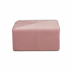 Pouf Thai Natura Rose Velours 80 x 36 x 80 cm 