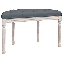 Acheter vidaXL Banc Gris foncé 81,5x41x49 cm Velours