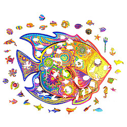 Avis UNIDRAGON Puzzle en bois 331 pcs Shining Fish Très grand 40x31 cm