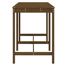 Acheter vidaXL Table de jardin marron miel 159,5x82,5x110cm bois massif de pin