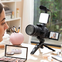 Shop Story SHOP-STORY - PLODNI : Kit de Vlogging Professionnel avec Lampe LED, Microphone, Trépied, Déclencheur et Support Smartphone Appareil Photo Création de Contenu pour Influenceur