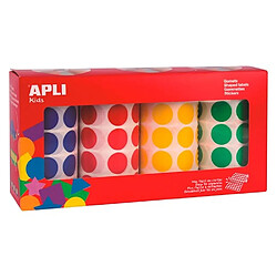 Pastille adhésive Ø 20mm Agipa 7080U couleurs assorties - Boîte de 7080