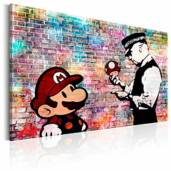 Paris Prix Tableau Imprimé Banksy - Colourful Brick 60 x 90 cm