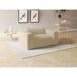 Vente-Unique Fauteuil en tissu texturé beige POGNI de Maison Céphy